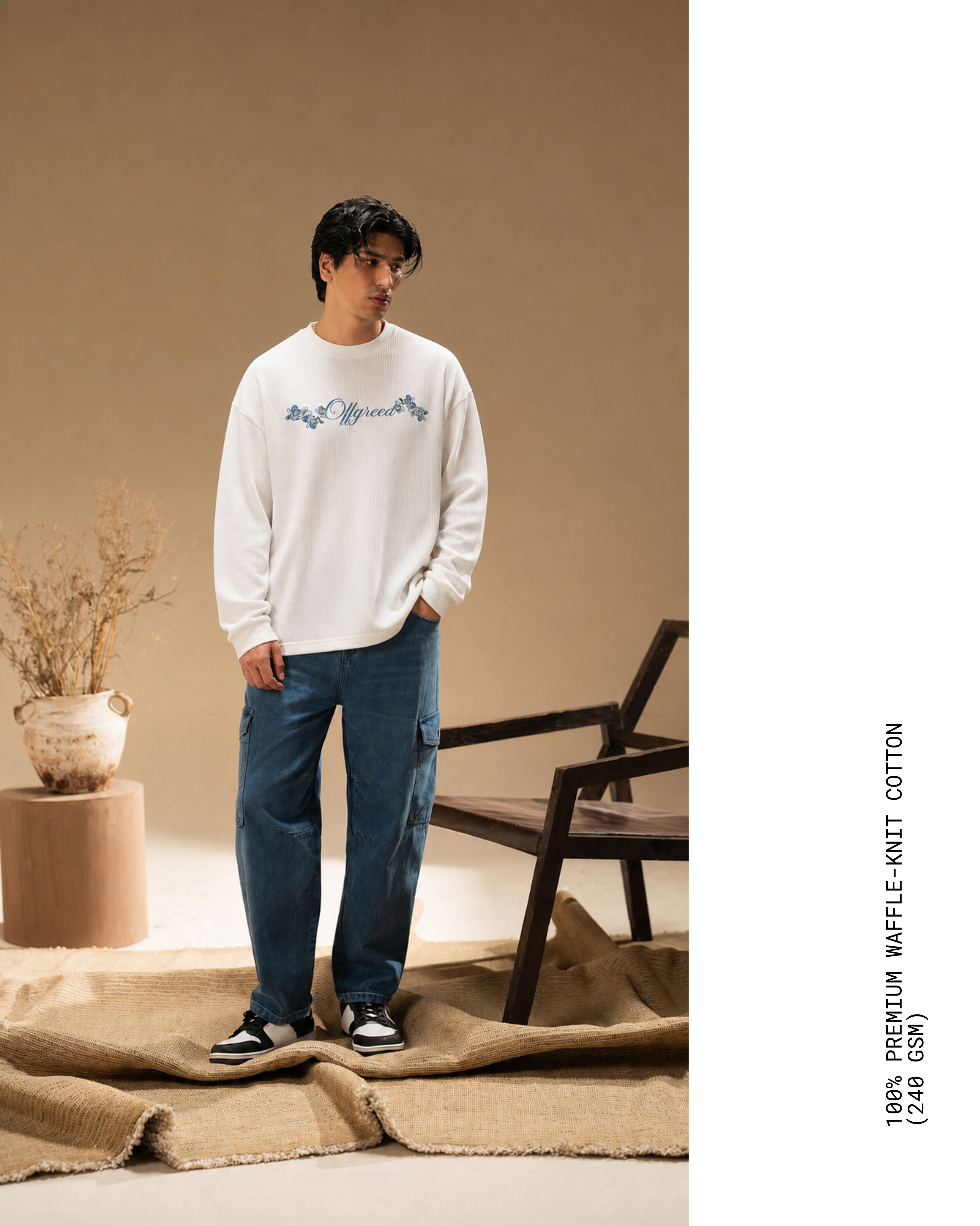 BOTANICAL | WAFFLE KNIT LONG SLEEVE