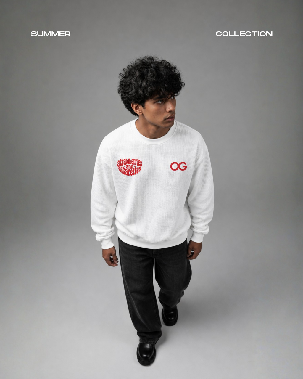 STRAWBERRIES & CIGRATTES | WAFFLE KNIT TEE | LONGSLEEVE
