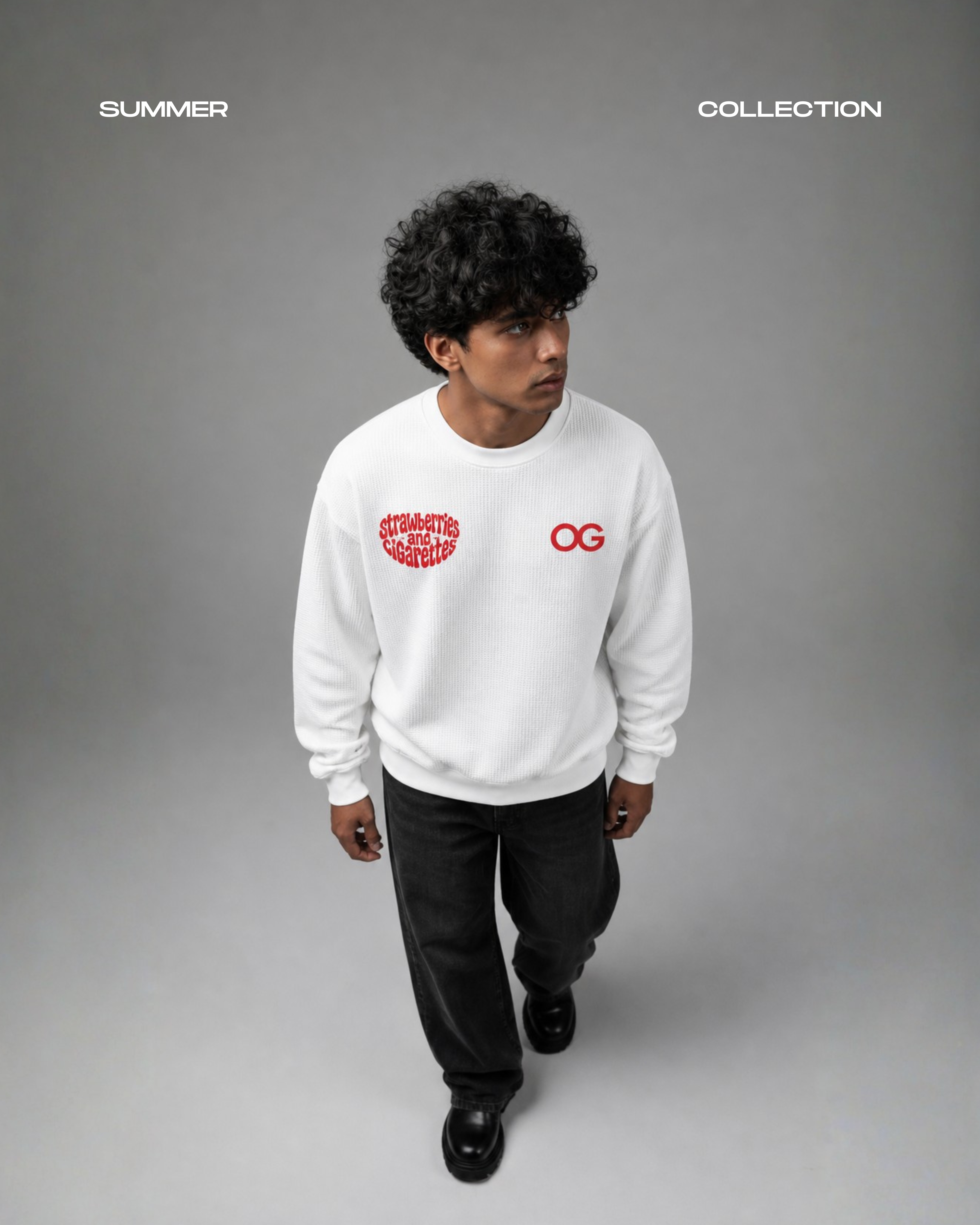STRAWBERRIES & CIGRATTES | WAFFLE KNIT TEE | LONGSLEEVE