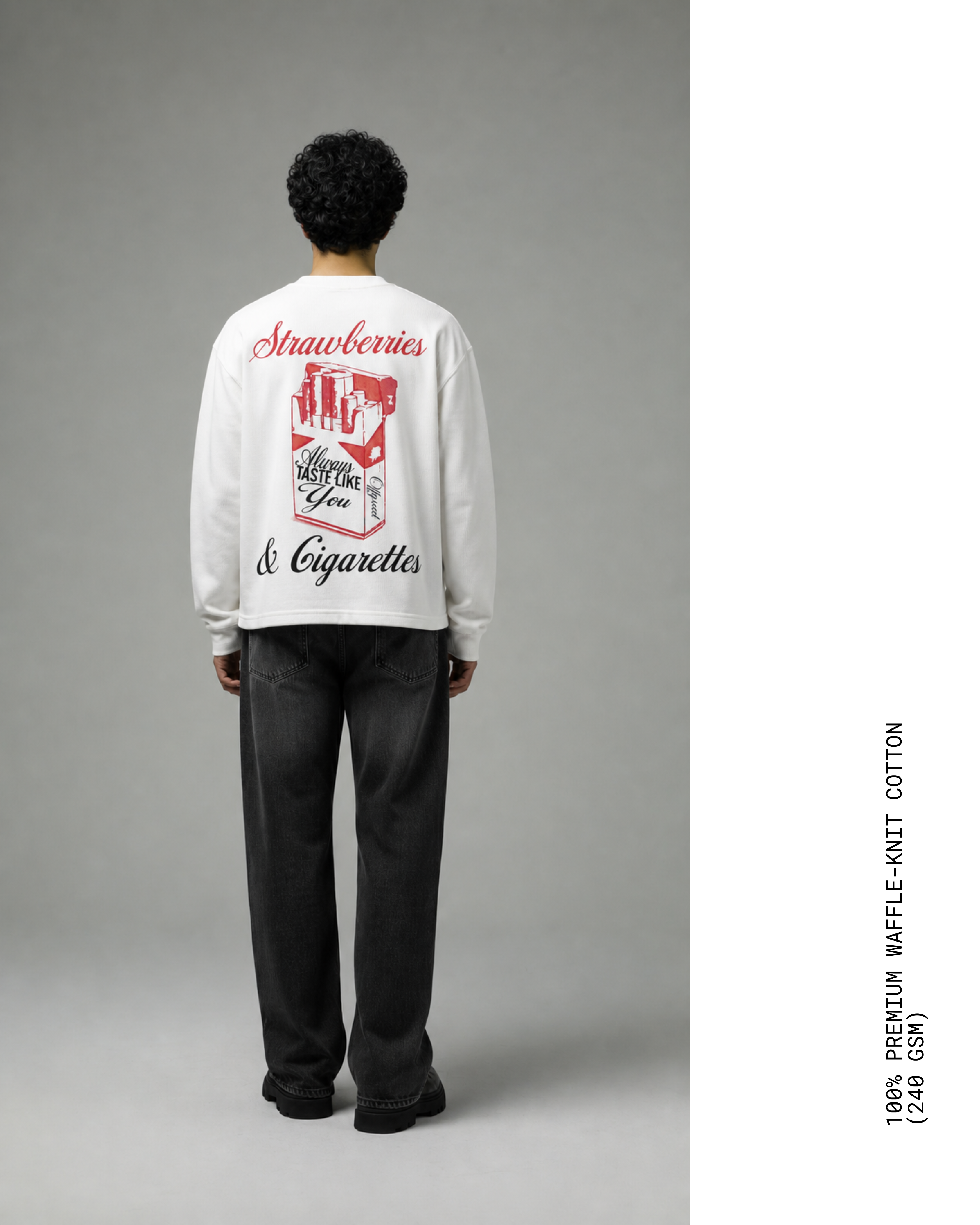 STRAWBERRIES & CIGRATTES | WAFFLE KNIT TEE | LONGSLEEVE