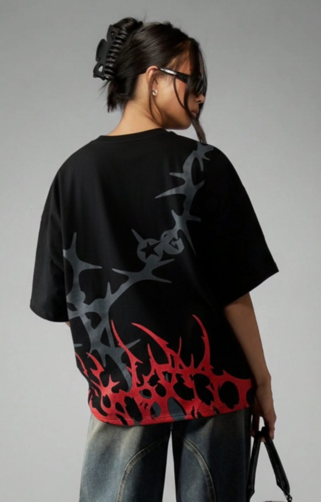 Red Mercy Oversize Tee