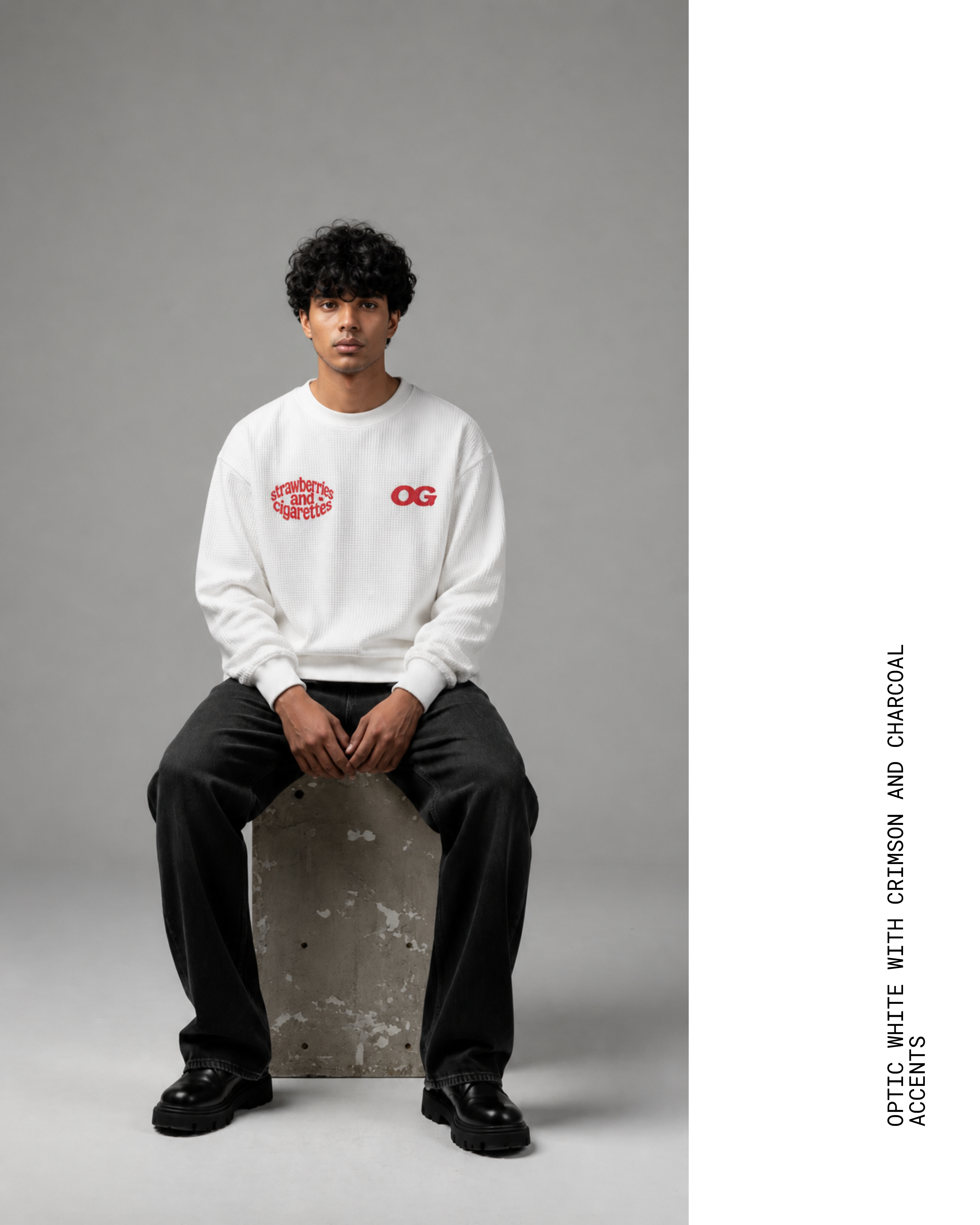 STRAWBERRIES & CIGRATTES | WAFFLE KNIT TEE | LONGSLEEVE