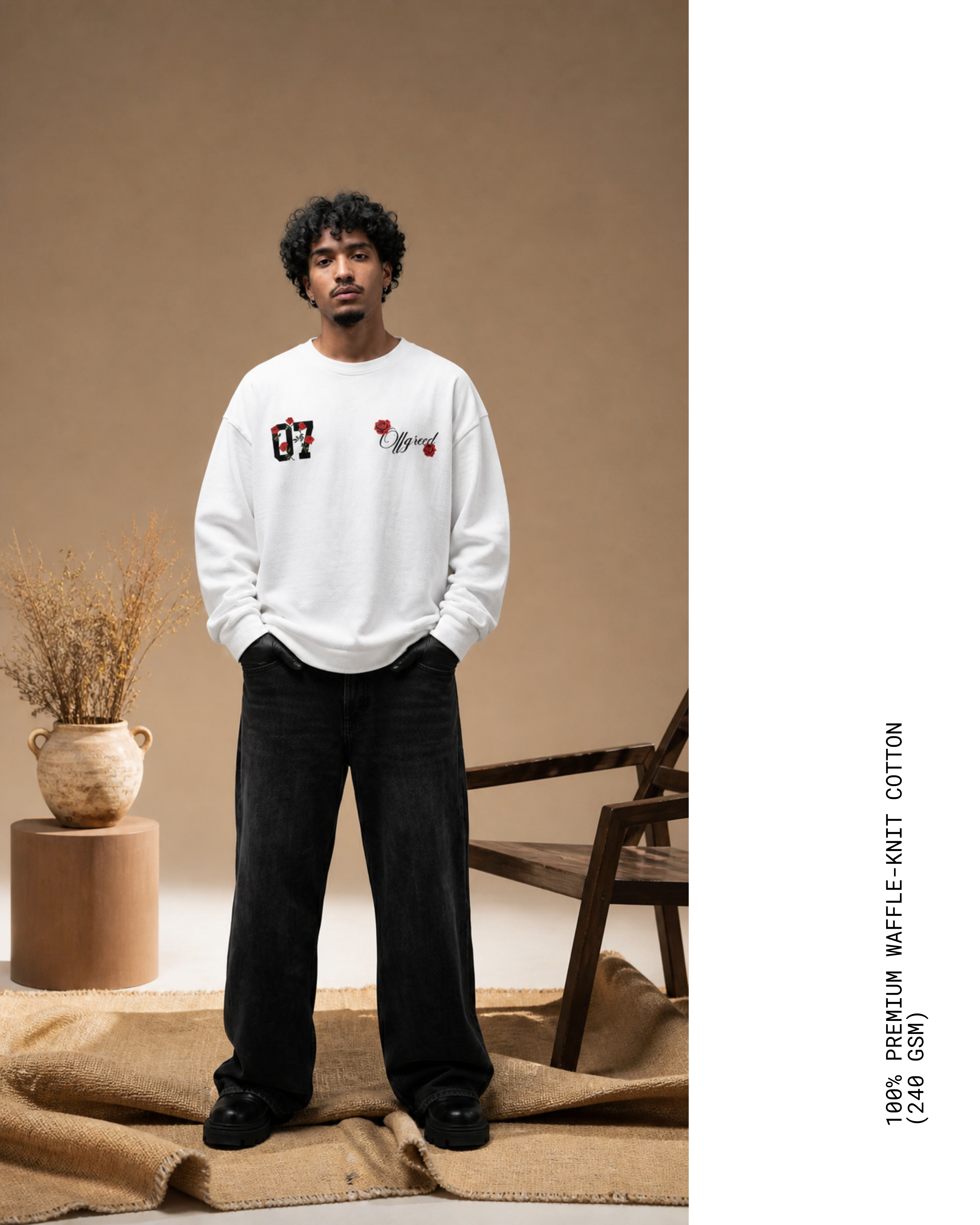 SACRED | WAFFLE KNIT LONG SLEEVE
