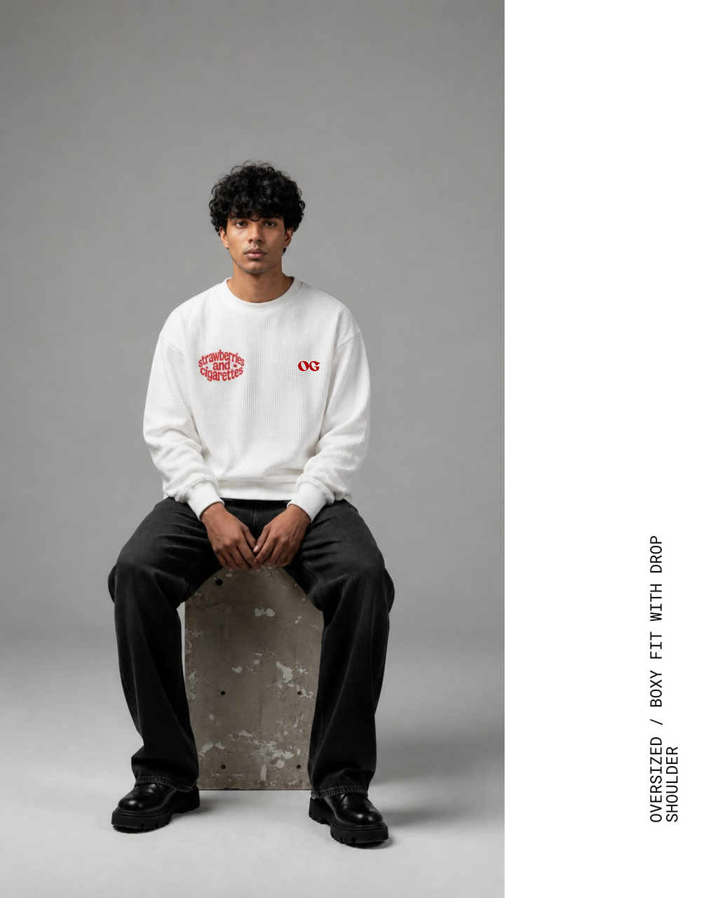 STRAWBERRIES & CIGRATTES | WAFFLE KNIT TEE | LONGSLEEVE