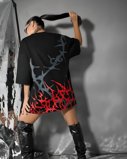 Red Mercy Oversize Tee