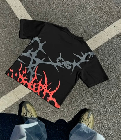 Red Mercy Oversize Tee