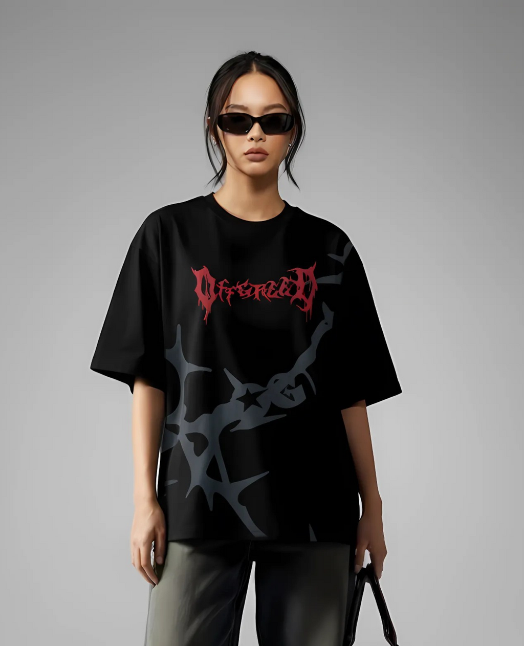 Red Mercy Oversize Tee