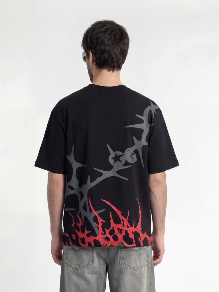 Red Mercy Oversize Tee