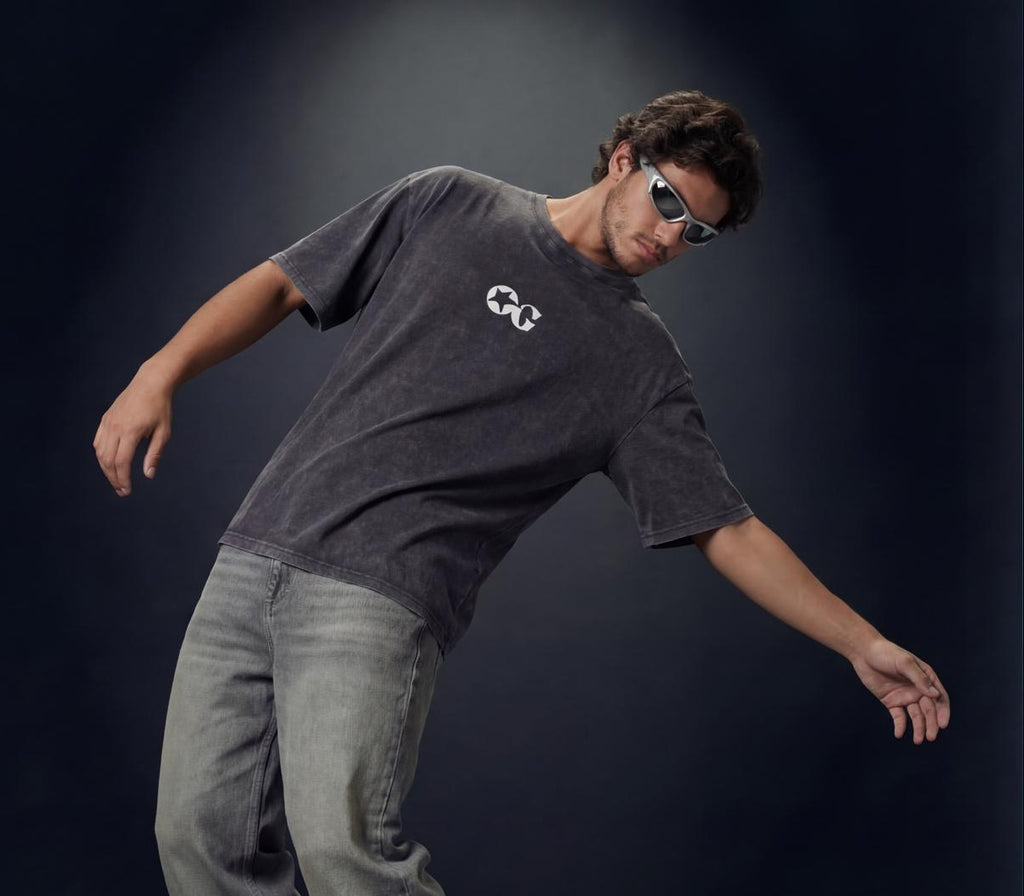 Solid Acid Washed T-shirt