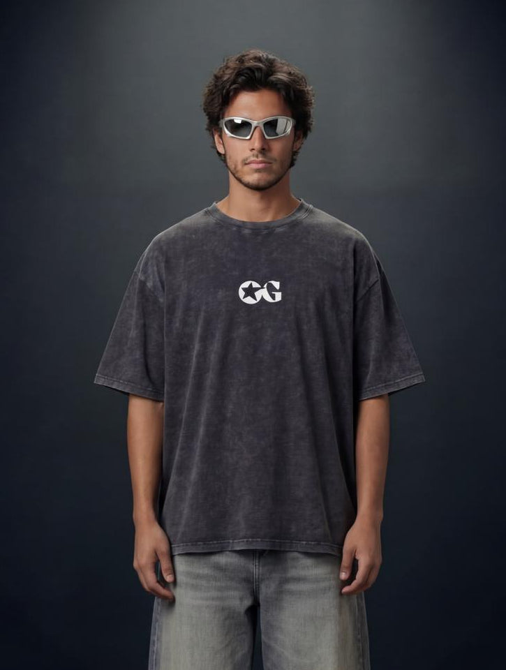 Solid Acid Washed T-shirt